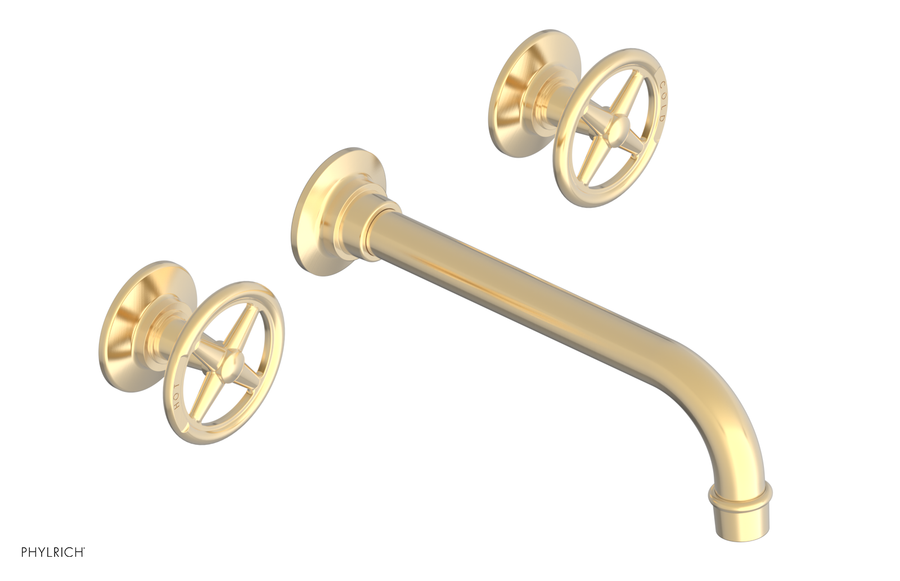 WORKS Wall Lavatory Set - Cross Handles 220-11