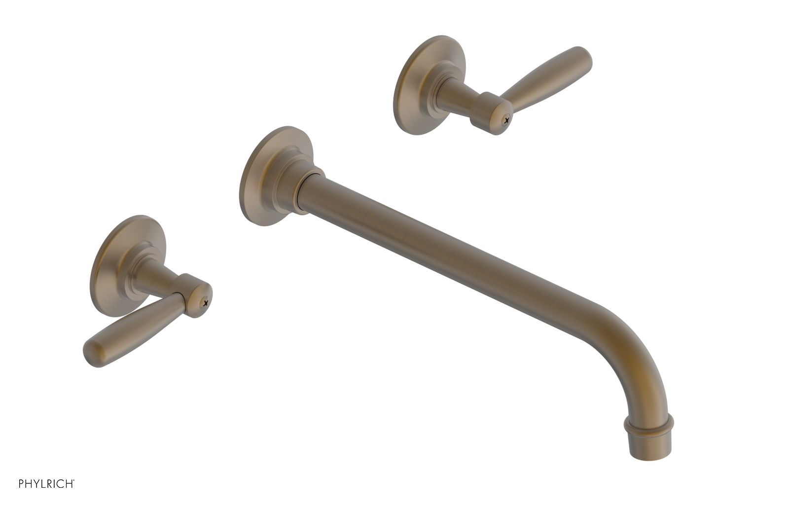 WORKS Wall Lavatory Set 10" Spout - Lever Handles 220-12-10