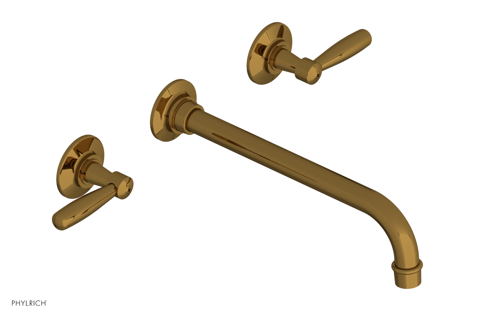 WORKS Wall Lavatory Set 10" Spout - Lever Handles 220-12-10