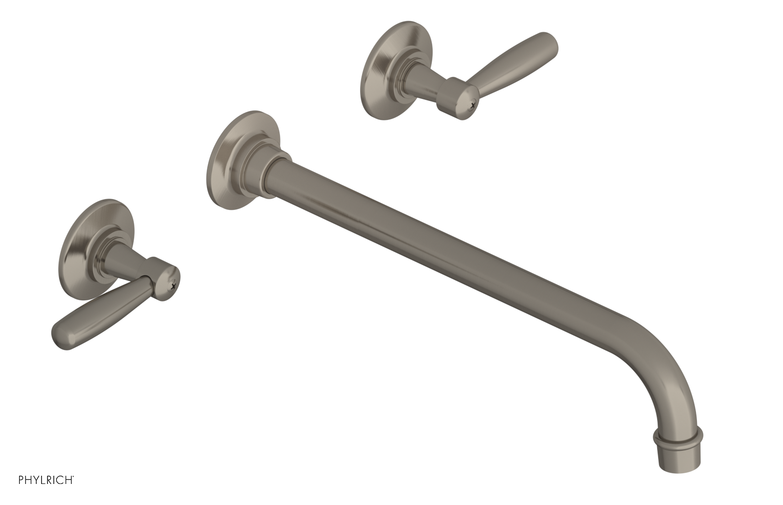 WORKS Wall Lavatory Set 12" Spout - Lever Handles 220-12-12