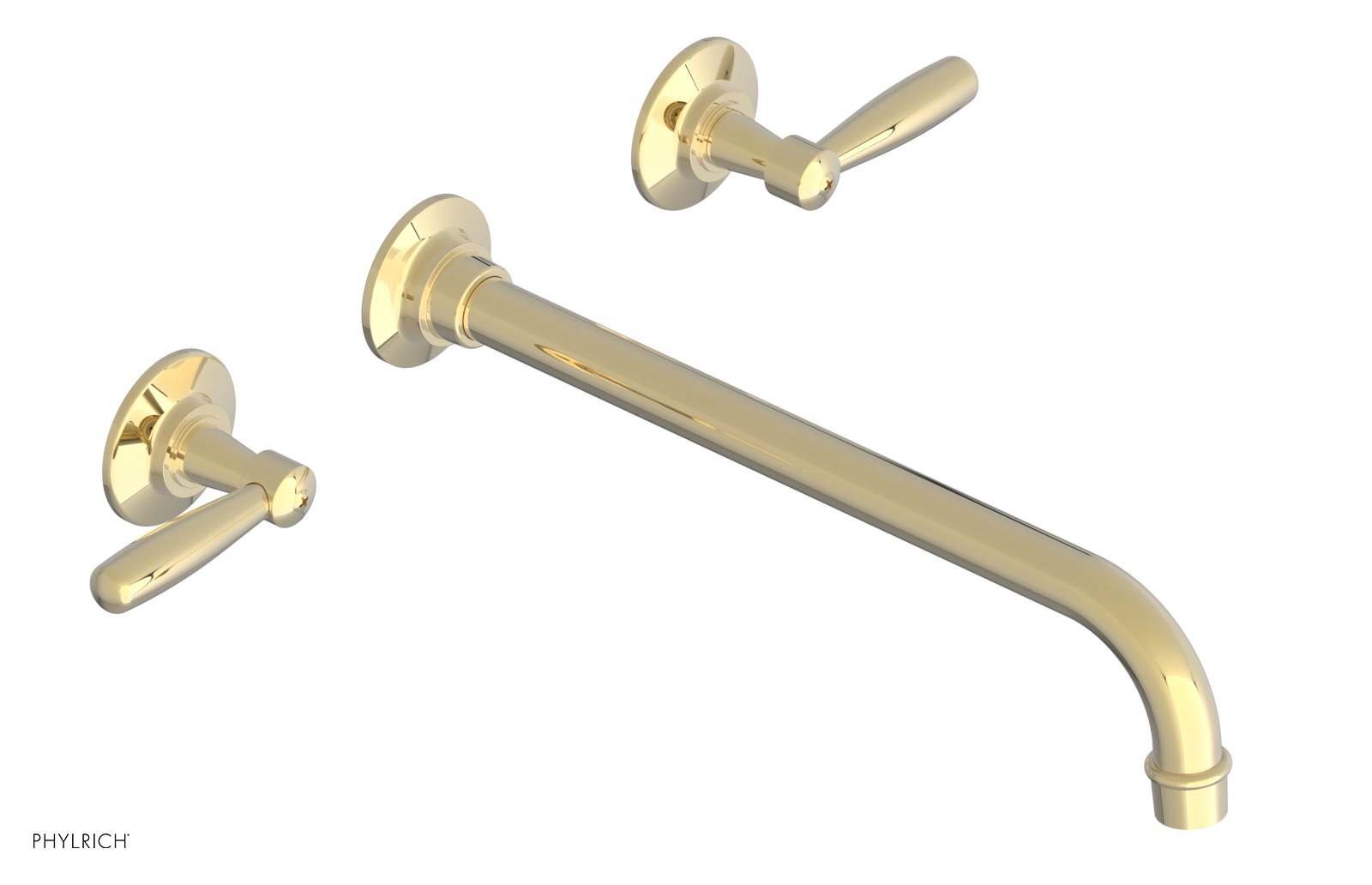 WORKS Wall Lavatory Set 12" Spout - Lever Handles 220-12-12