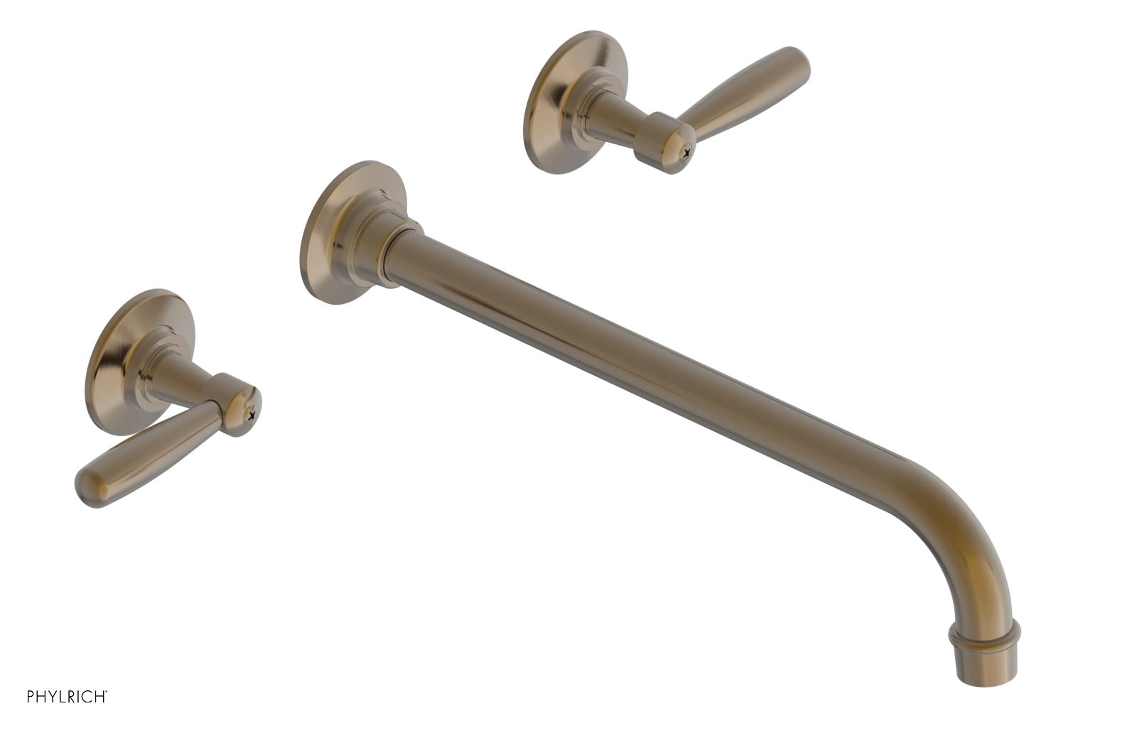 WORKS Wall Lavatory Set 12" Spout - Lever Handles 220-12-12