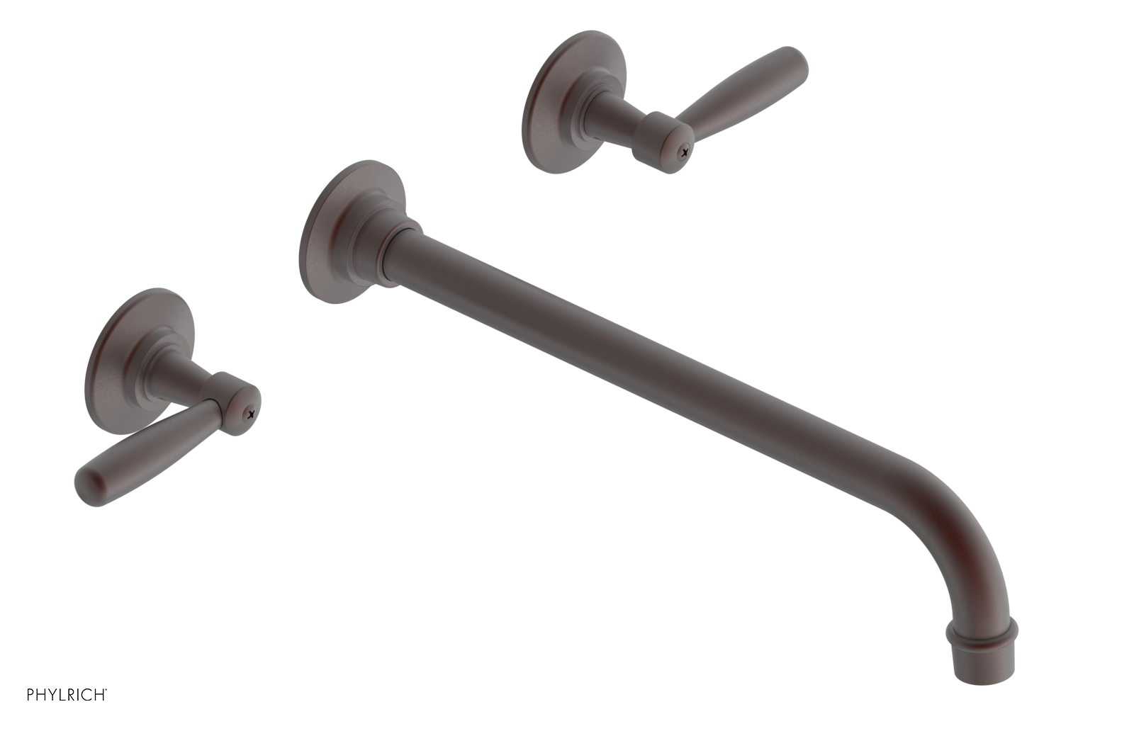 WORKS Wall Lavatory Set 12" Spout - Lever Handles 220-12-12