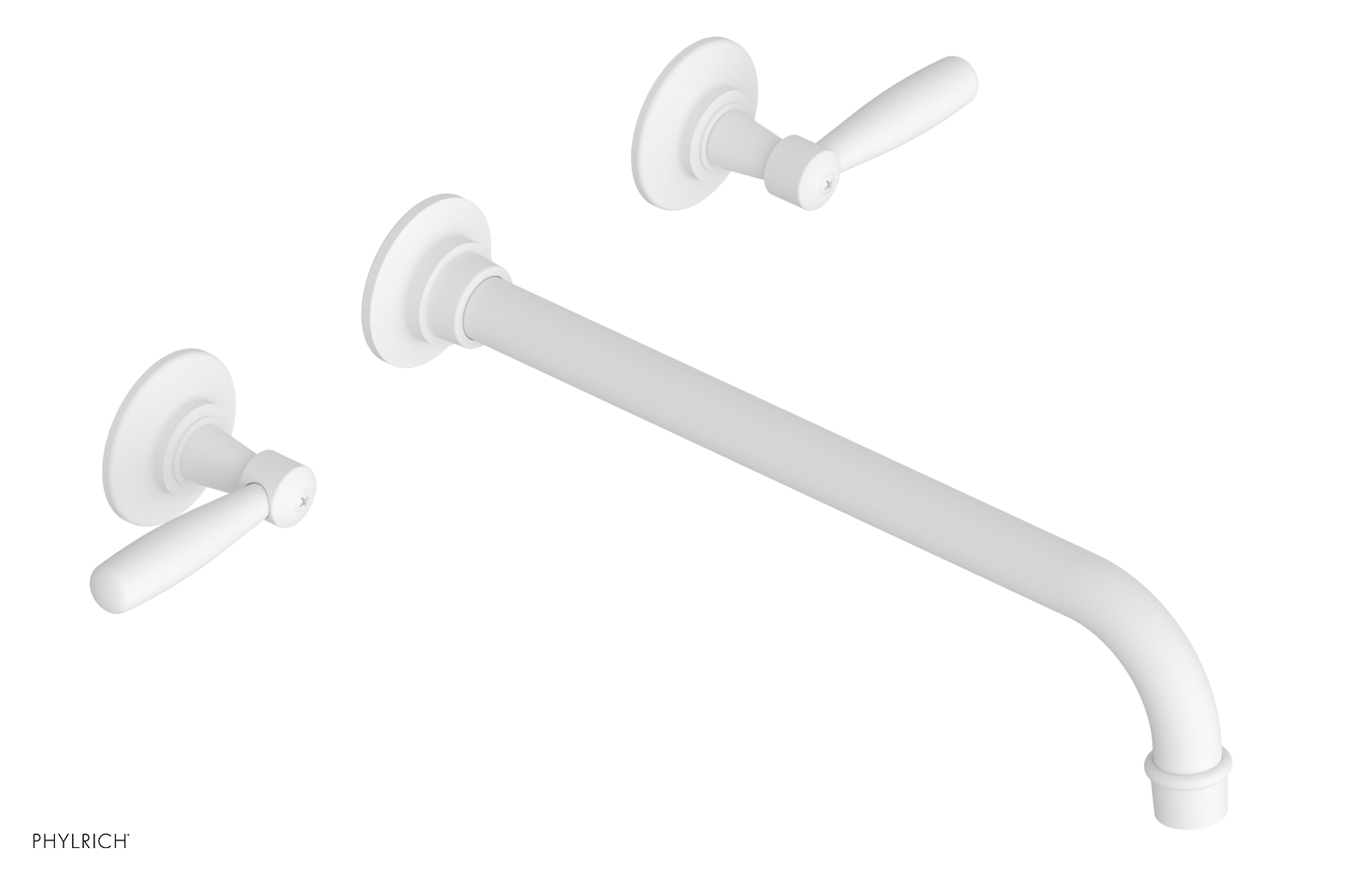 WORKS Wall Lavatory Set 12" Spout - Lever Handles 220-12-12