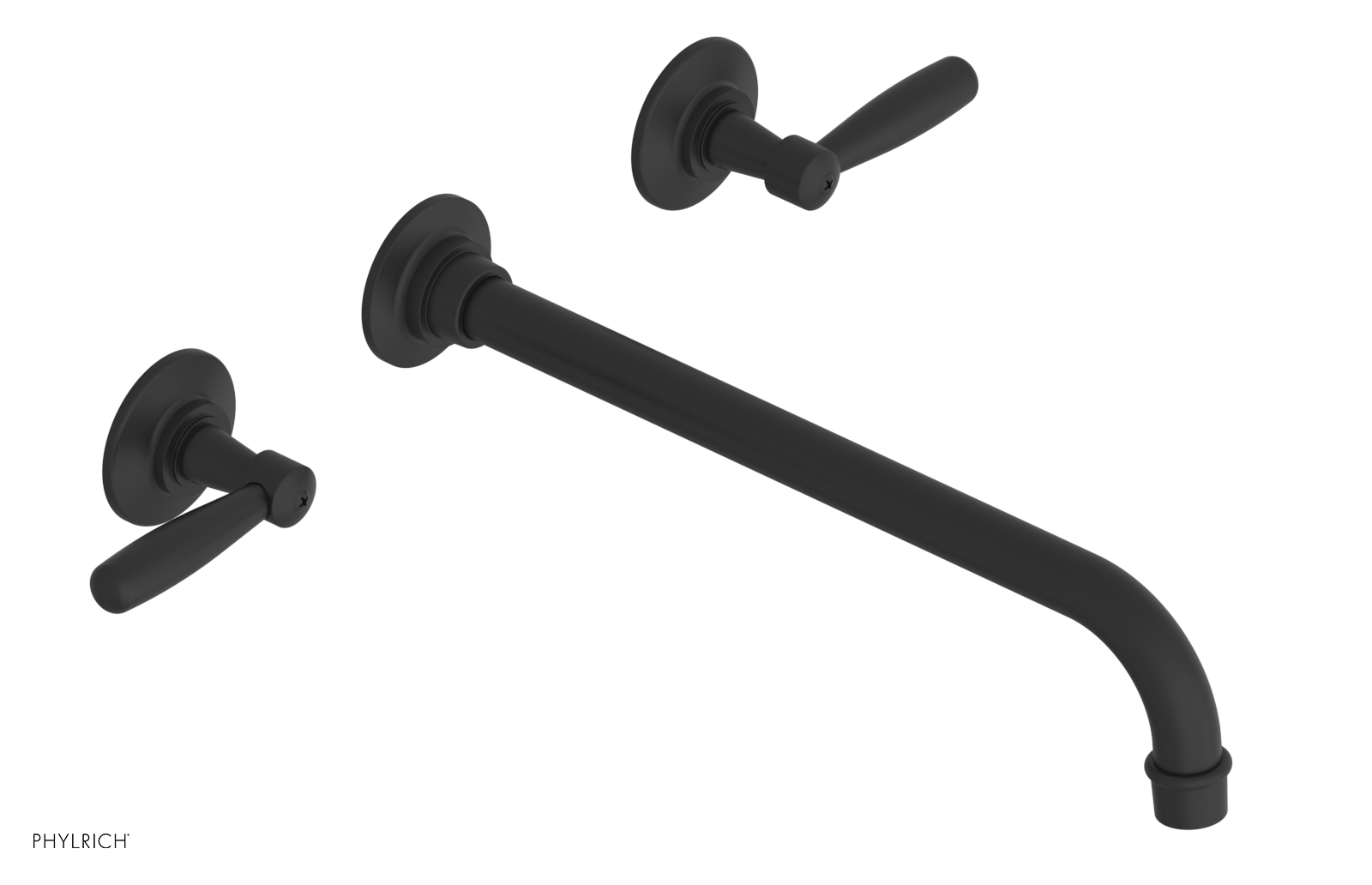 WORKS Wall Lavatory Set 12" Spout - Lever Handles 220-12-12