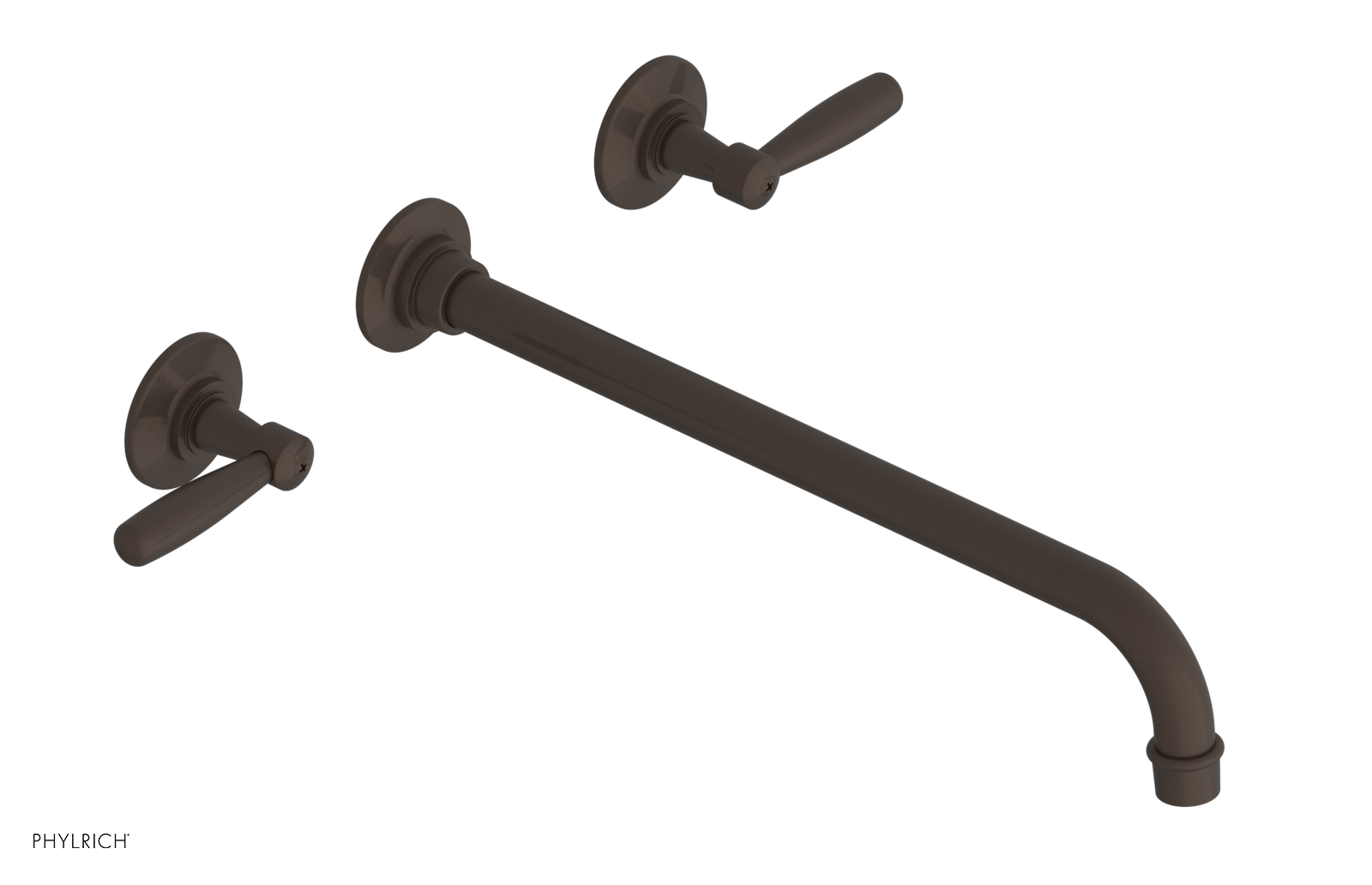 WORKS Wall Lavatory Set 14" Spout - Lever Handles 220-12-14