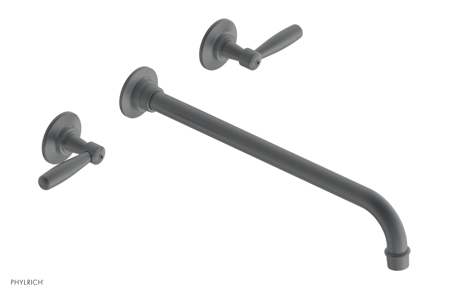 WORKS Wall Lavatory Set 14" Spout - Lever Handles 220-12-14