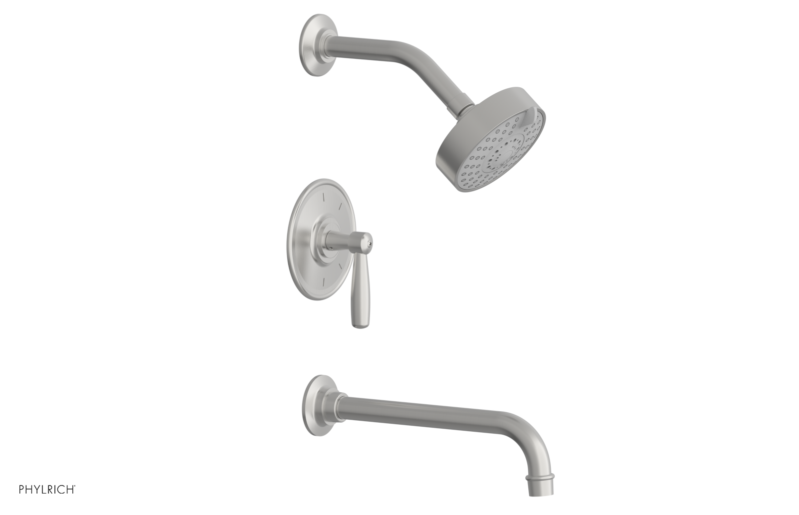 WORKS 10" Pressure Balance Tub and Shower Set - Lever Handle 220-27-10