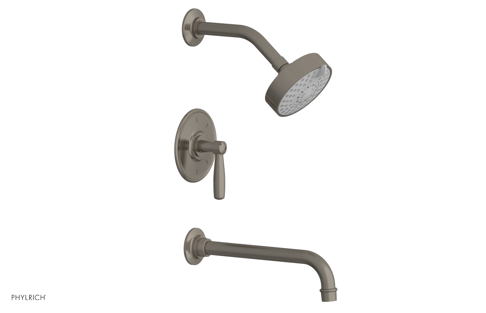 WORKS 10" Pressure Balance Tub and Shower Set - Lever Handle 220-27-10