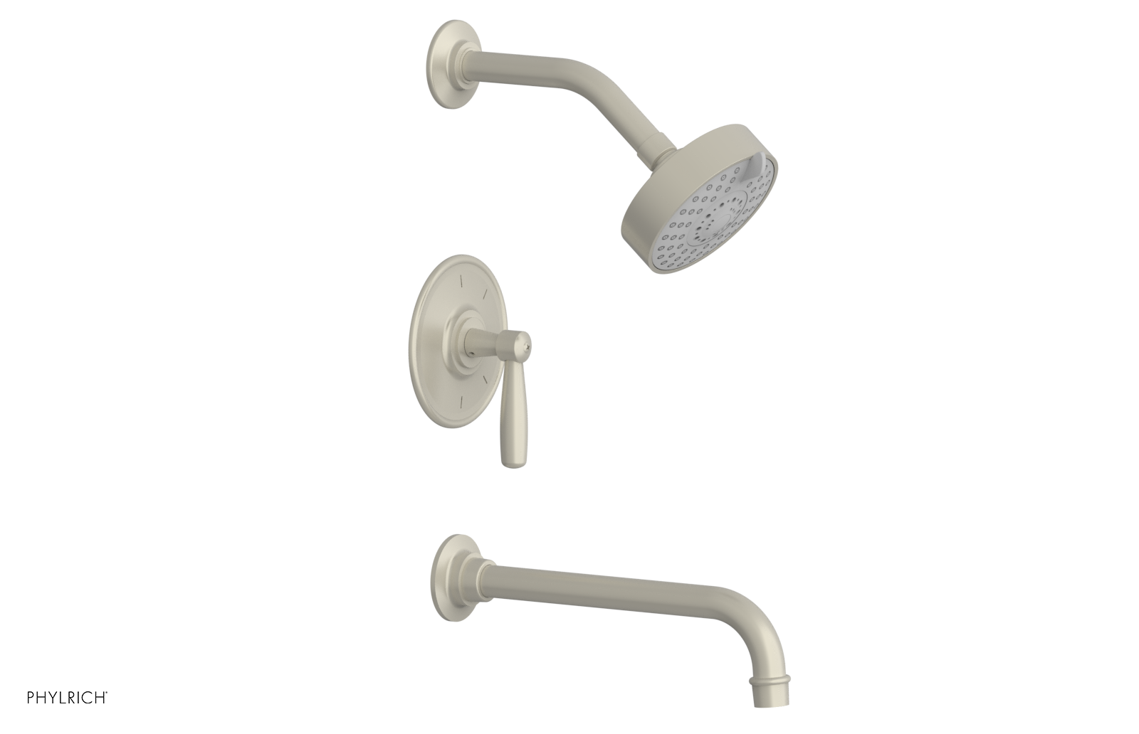 WORKS 10" Pressure Balance Tub and Shower Set - Lever Handle 220-27-10