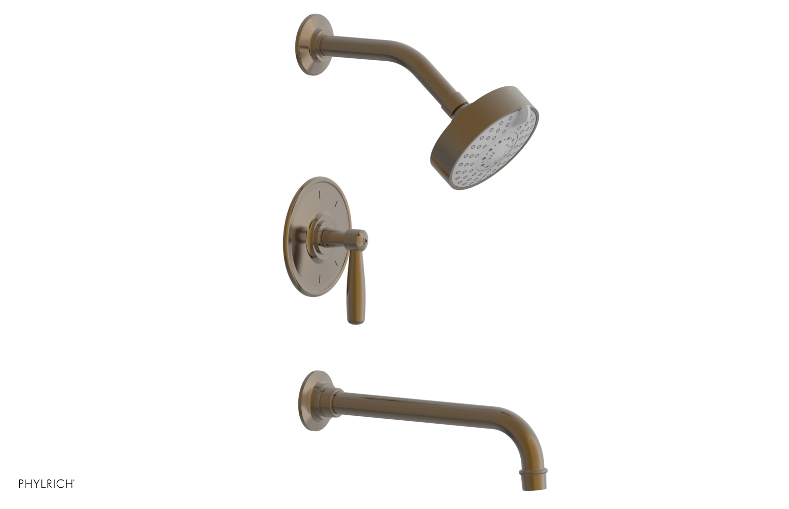 WORKS 10" Pressure Balance Tub and Shower Set - Lever Handle 220-27-10