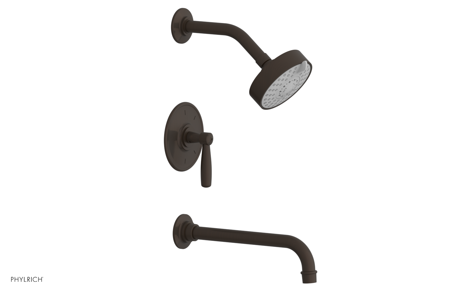 WORKS 10" Pressure Balance Tub and Shower Set - Lever Handle 220-27-10