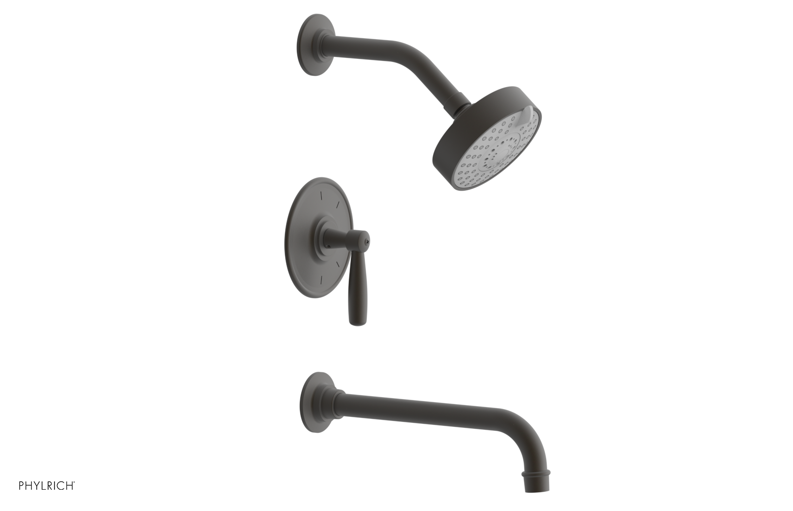 WORKS 10" Pressure Balance Tub and Shower Set - Lever Handle 220-27-10