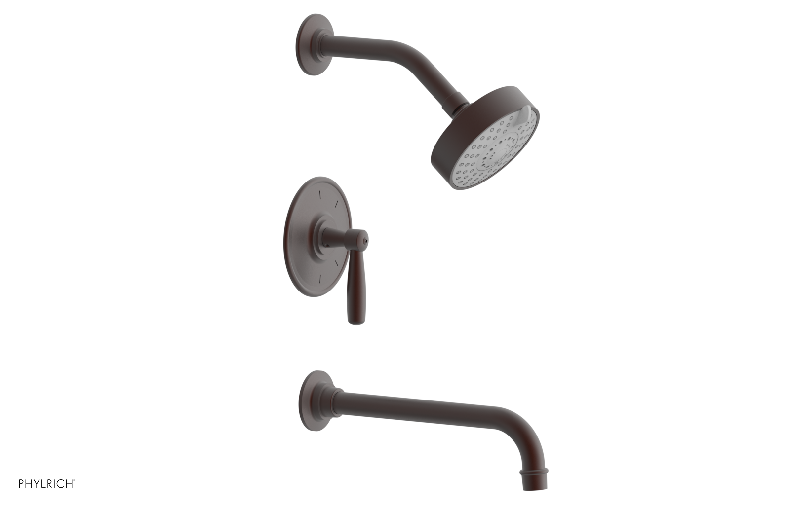 WORKS 10" Pressure Balance Tub and Shower Set - Lever Handle 220-27-10