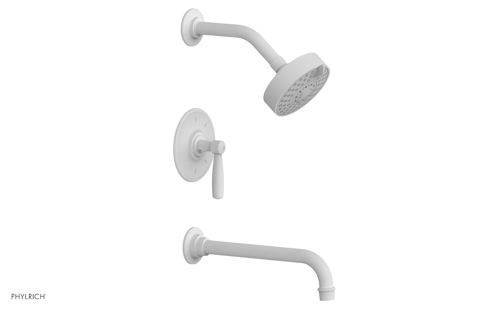 WORKS 10" Pressure Balance Tub and Shower Set - Lever Handle 220-27-10