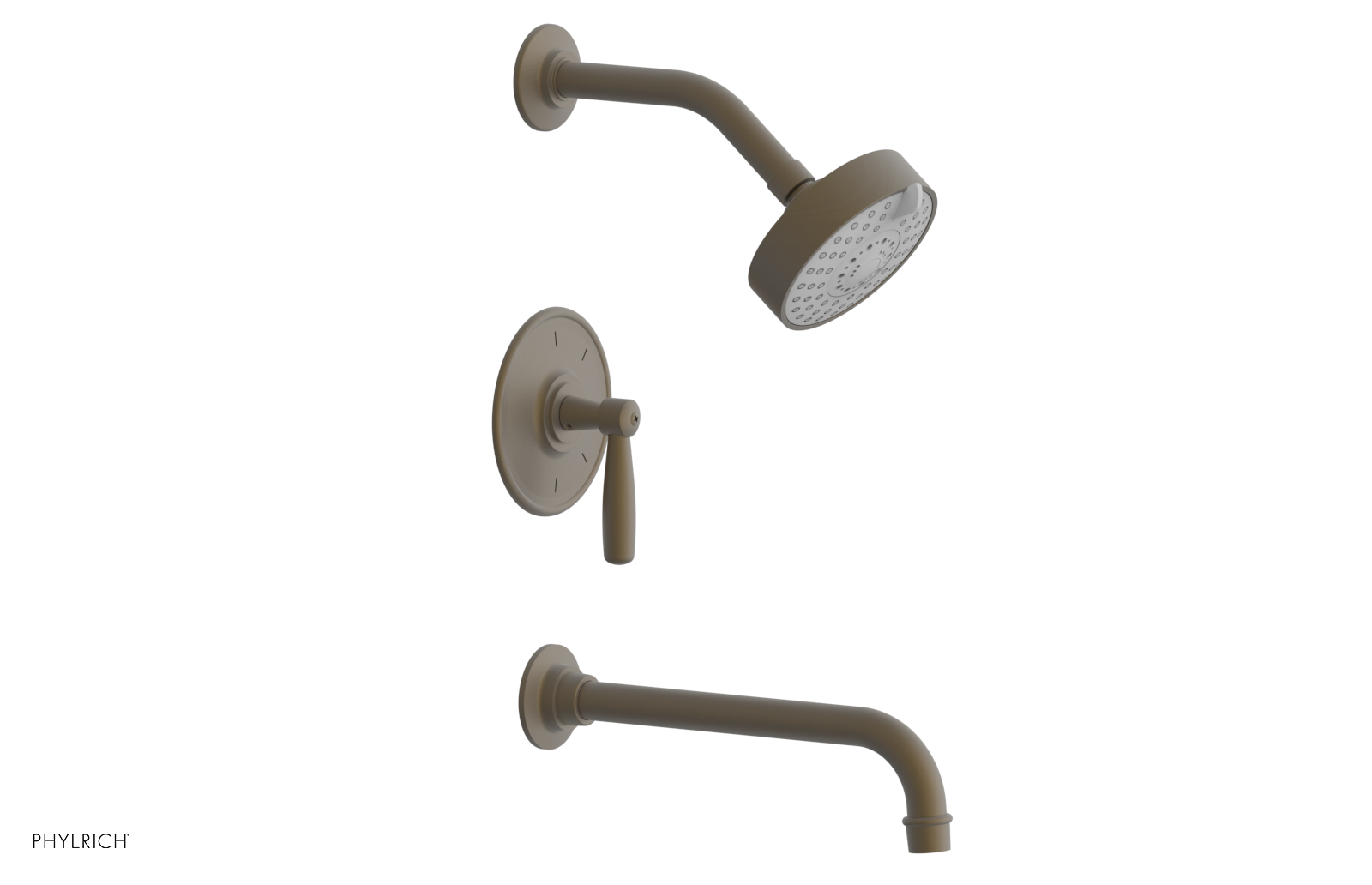 WORKS 10" Pressure Balance Tub and Shower Set - Lever Handle 220-27-10