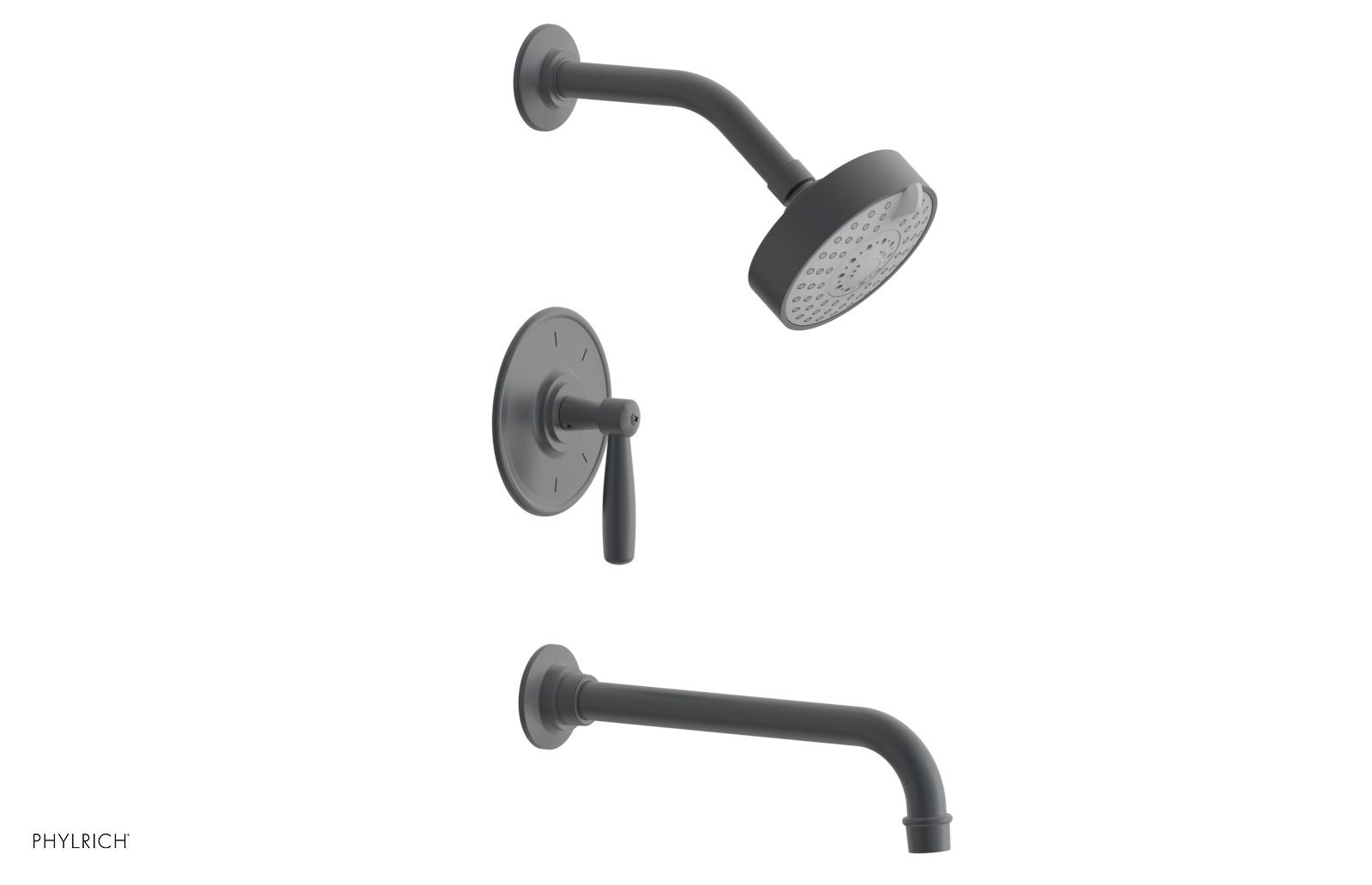 WORKS 10" Pressure Balance Tub and Shower Set - Lever Handle 220-27-10