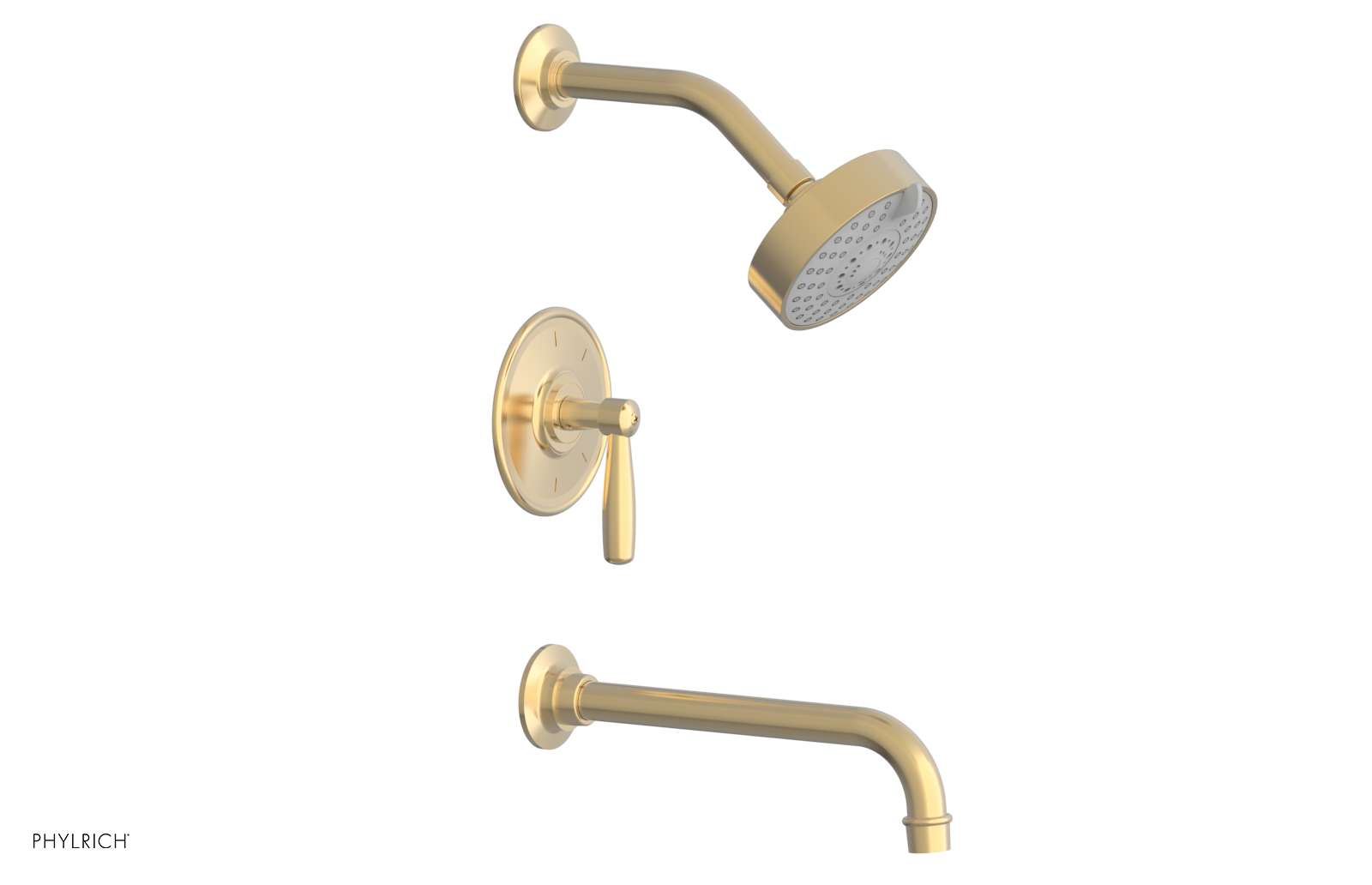 WORKS 10" Pressure Balance Tub and Shower Set - Lever Handle 220-27-10