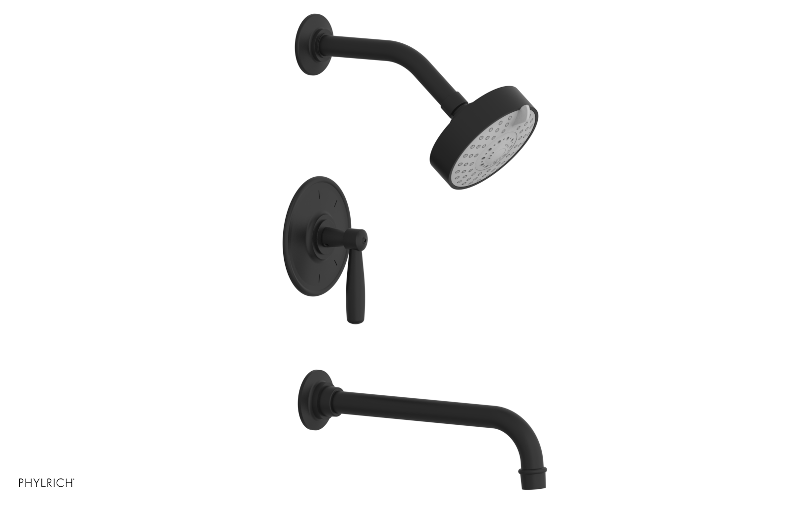 WORKS 10" Pressure Balance Tub and Shower Set - Lever Handle 220-27-10