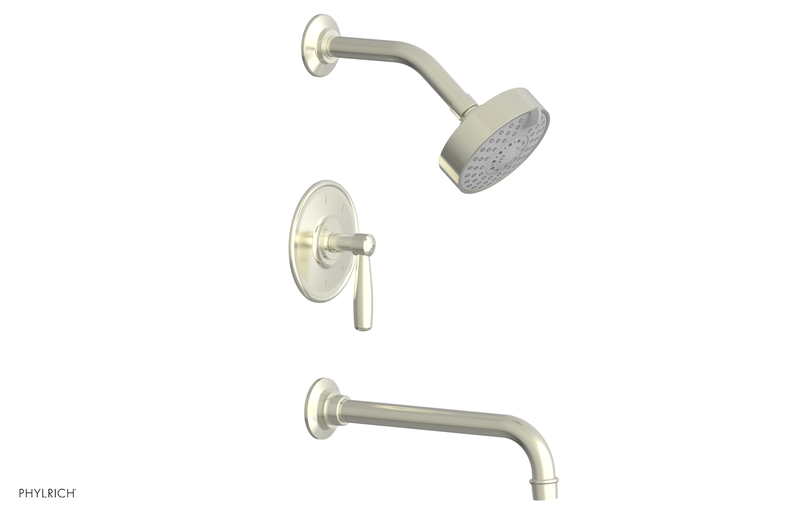 WORKS 10" Pressure Balance Tub and Shower Set - Lever Handle 220-27-10