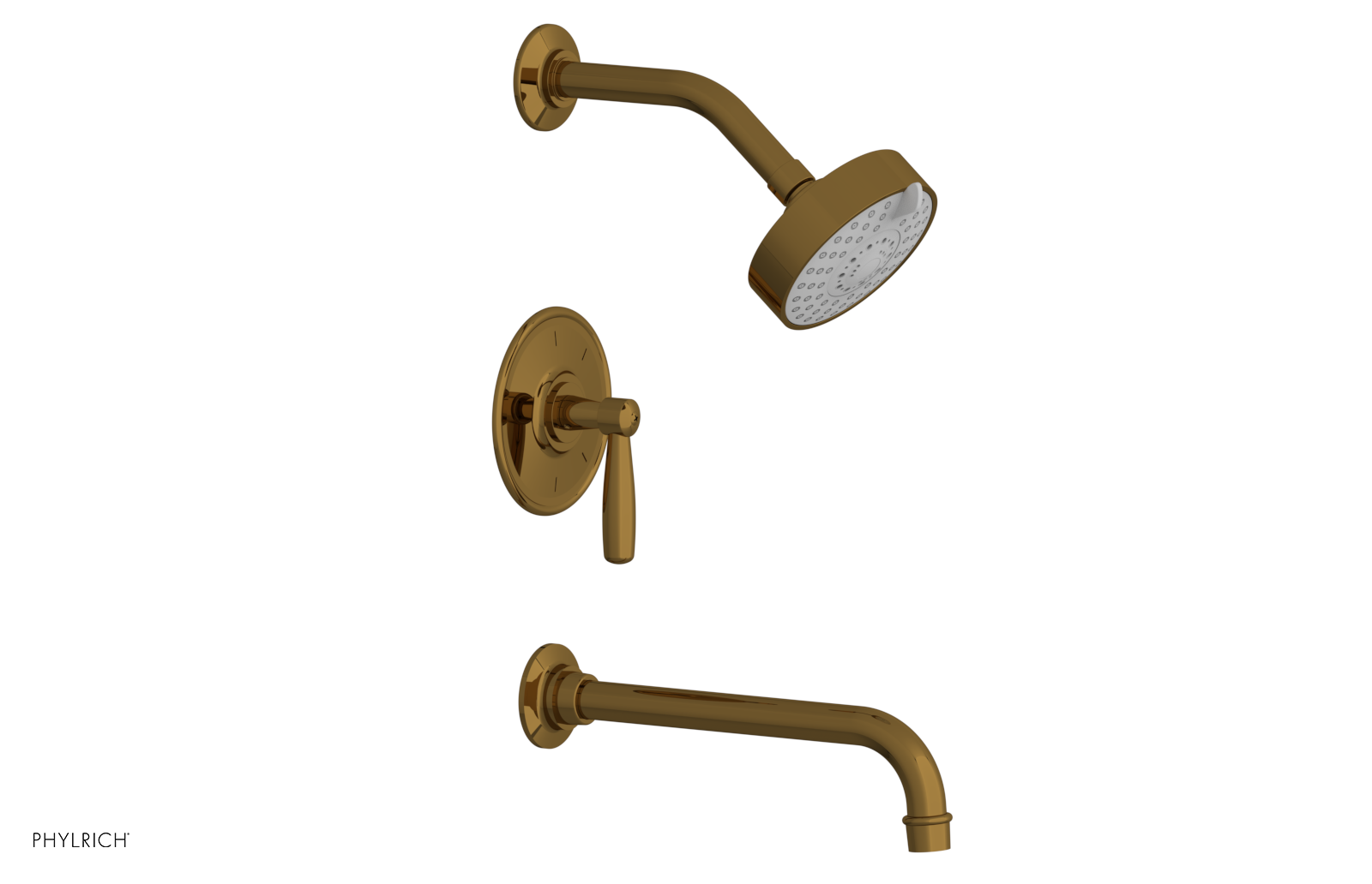 WORKS 10" Pressure Balance Tub and Shower Set - Lever Handle 220-27-10