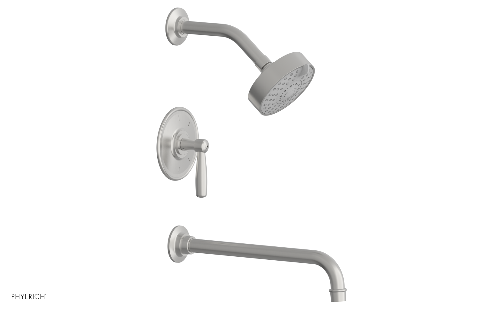 WORKS 12" Pressure Balance Tub and Shower Set - Lever Handle 220-27-12