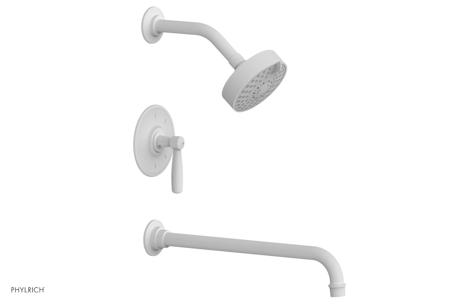 WORKS 14" Pressure Balance Tub and Shower Set - Lever Handle 220-17-14