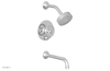WORKS - Pressure Balance Tub & Shower Set - Cross Handle 220-28