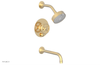 WORKS - Pressure Balance Tub & Shower Set - Cross Handle 220-28