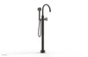 WORKS Tall Floor Mount Tub Filler - Cross Handle with Hand Shower  220-44-01
