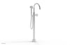 WORKS Tall Floor Mount Tub Filler - Cross Handle with Hand Shower  220-44-01