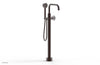 WORKS Tall Floor Mount Tub Filler - Cross Handle with Hand Shower  220-46-01