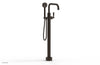 WORKS Tall Floor Mount Tub Filler - Lever Handle with Hand Shower  220-47-01