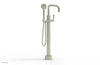 WORKS Low Floor Mount Tub Filler - Lever Handle with Hand Shower  220-47-03