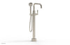 WORKS Low Floor Mount Tub Filler - Lever Handle with Hand Shower  220-47-03