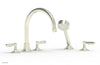 WORKS Deck Tub Set with Hand Shower - High Spout Lever Handles 220-49