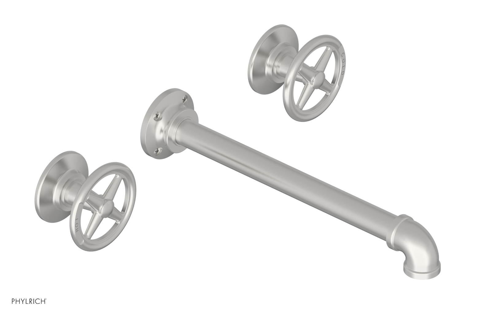 WORKS 2 Wall Lavatory Set 10" Spout - Cross Handles 221-11-10