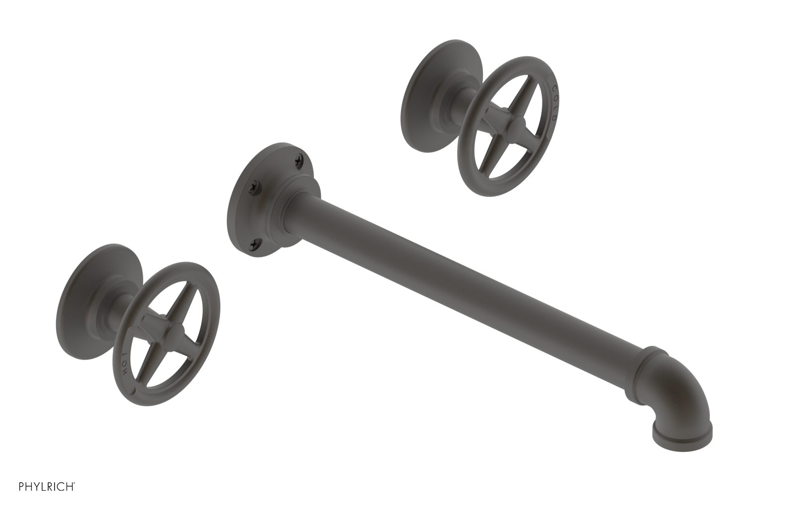 WORKS 2 Wall Lavatory Set 10" Spout - Cross Handles 221-11-10