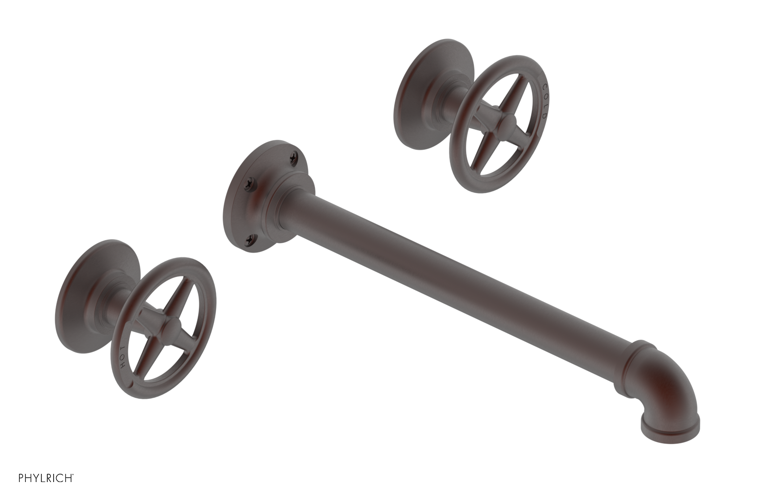 WORKS 2 Wall Lavatory Set 10" Spout - Cross Handles 221-11-10