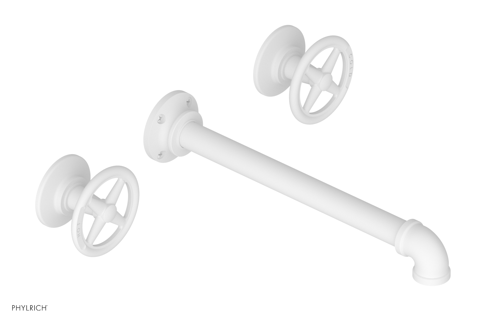 WORKS 2 Wall Lavatory Set 10" Spout - Cross Handles 221-11-10