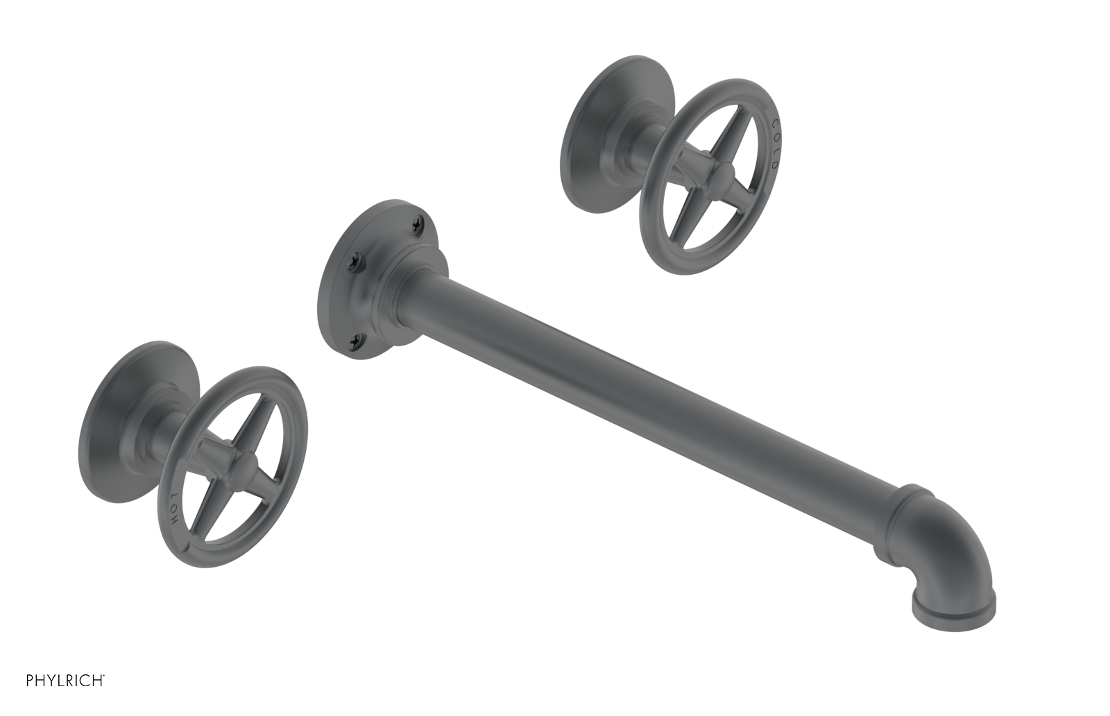 WORKS 2 Wall Lavatory Set 10" Spout - Cross Handles 221-11-10