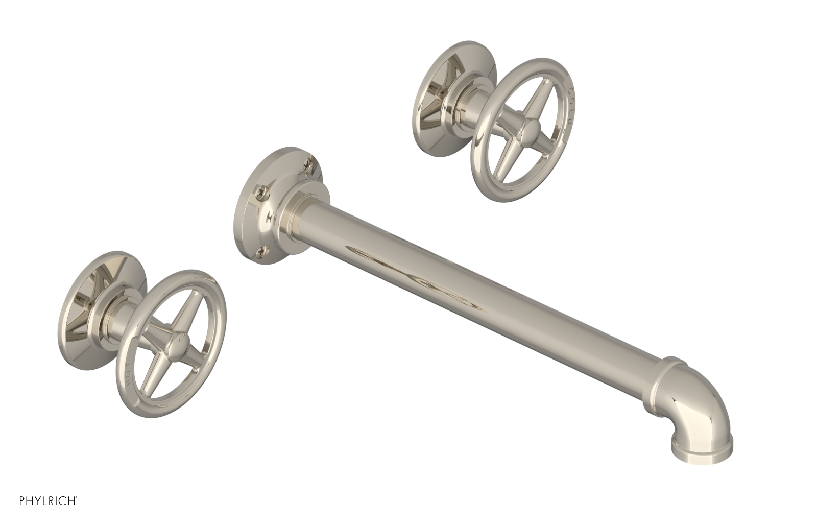 WORKS 2 Wall Lavatory Set 10" Spout - Cross Handles 221-11-10