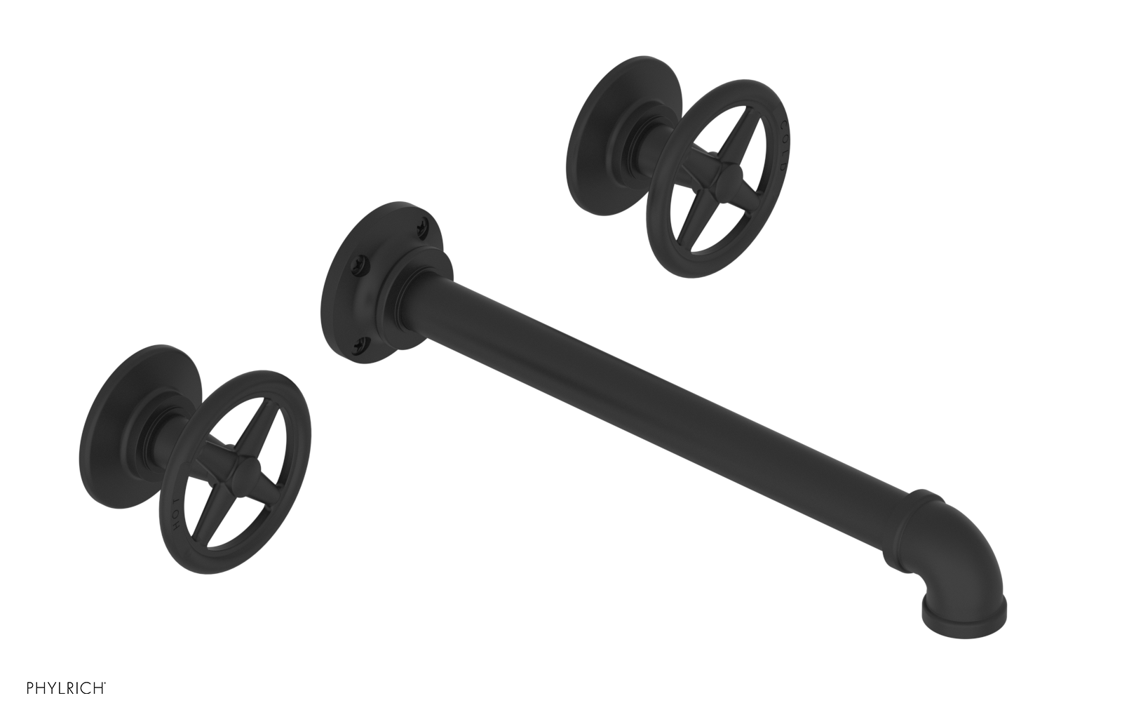 WORKS 2 Wall Lavatory Set 10" Spout - Cross Handles 221-11-10