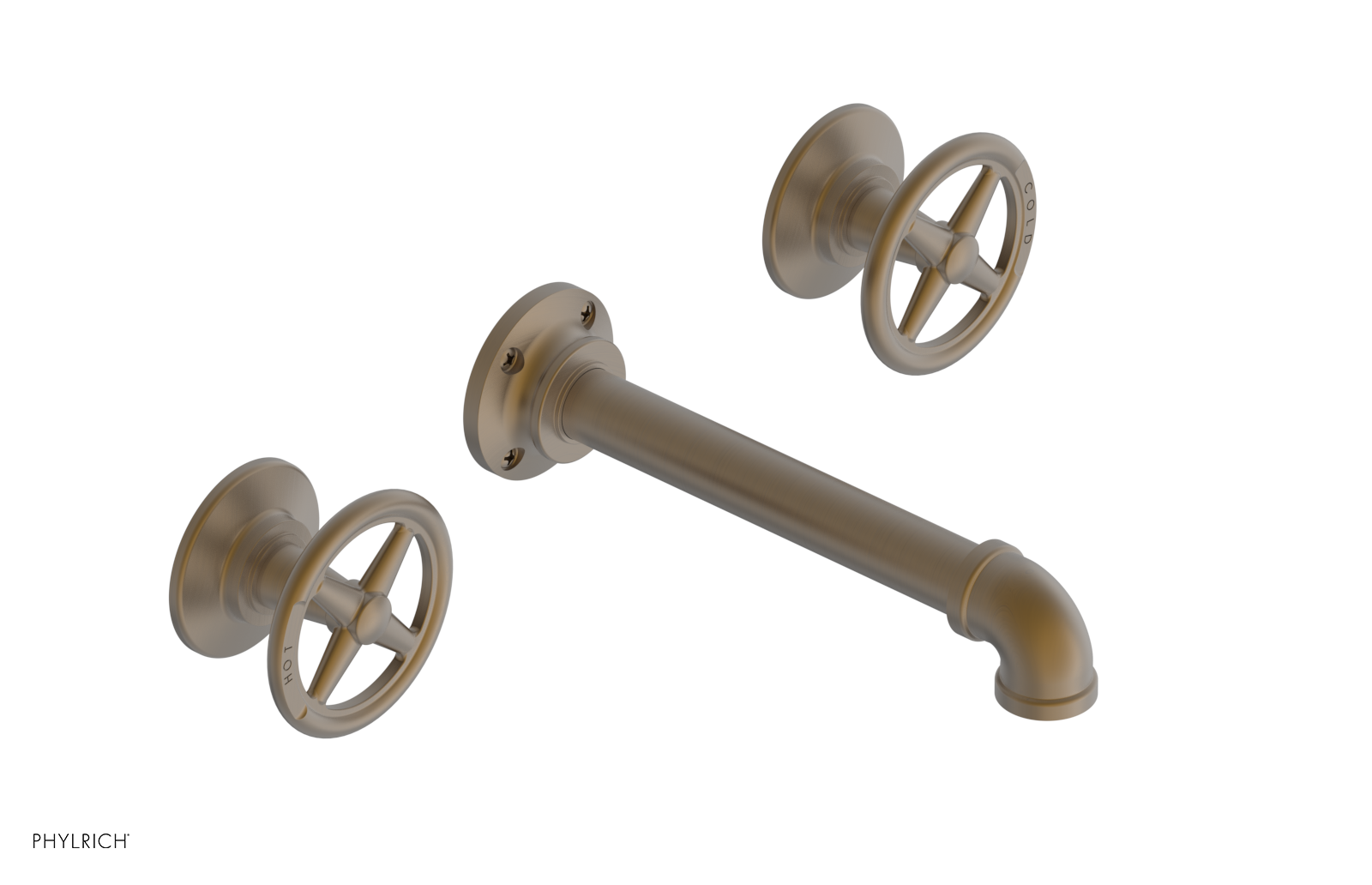 WORKS 2 Wall Lavatory Set - Cross Handles 221-11