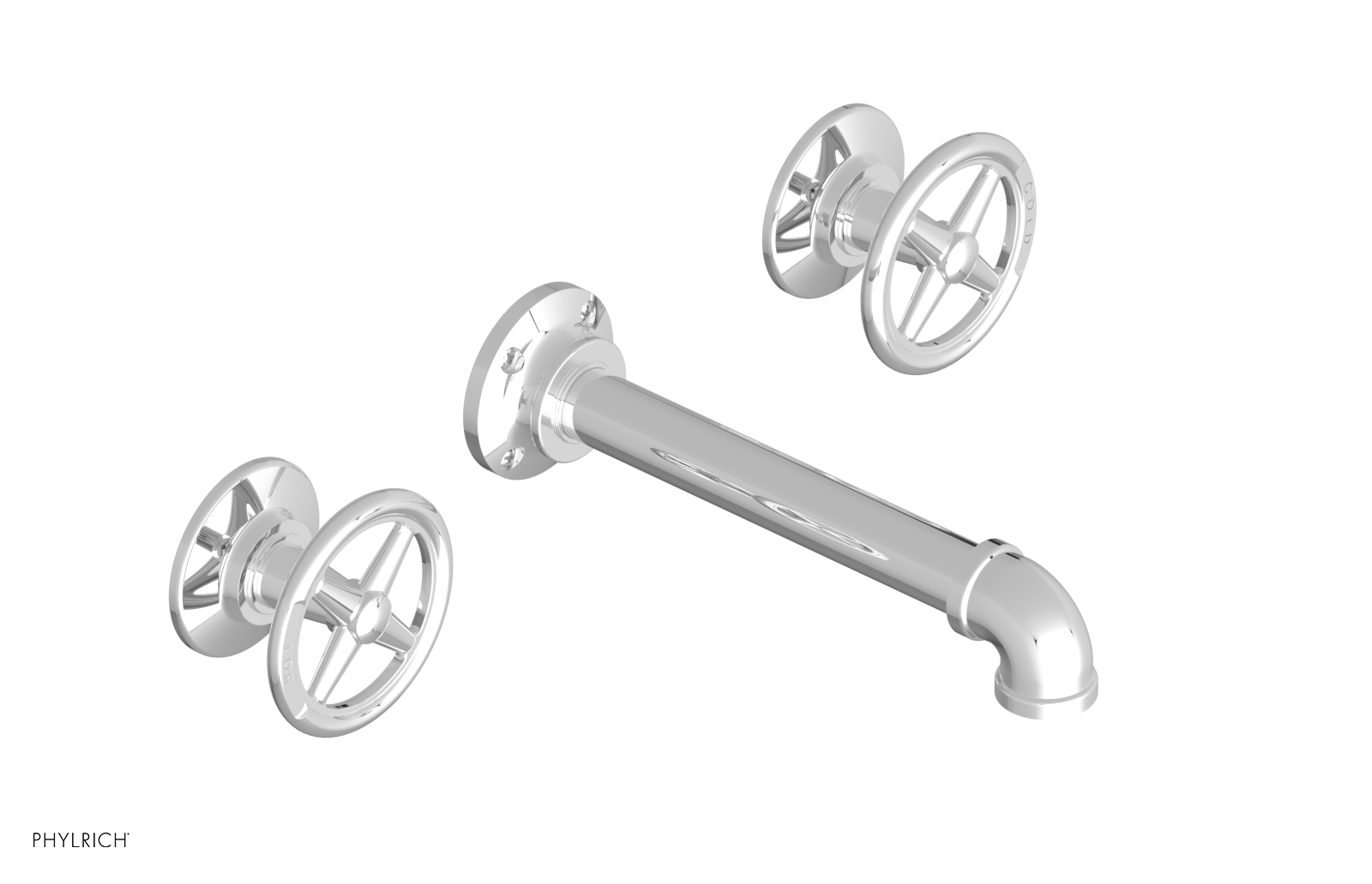 WORKS 2 Wall Lavatory Set - Cross Handles 221-11