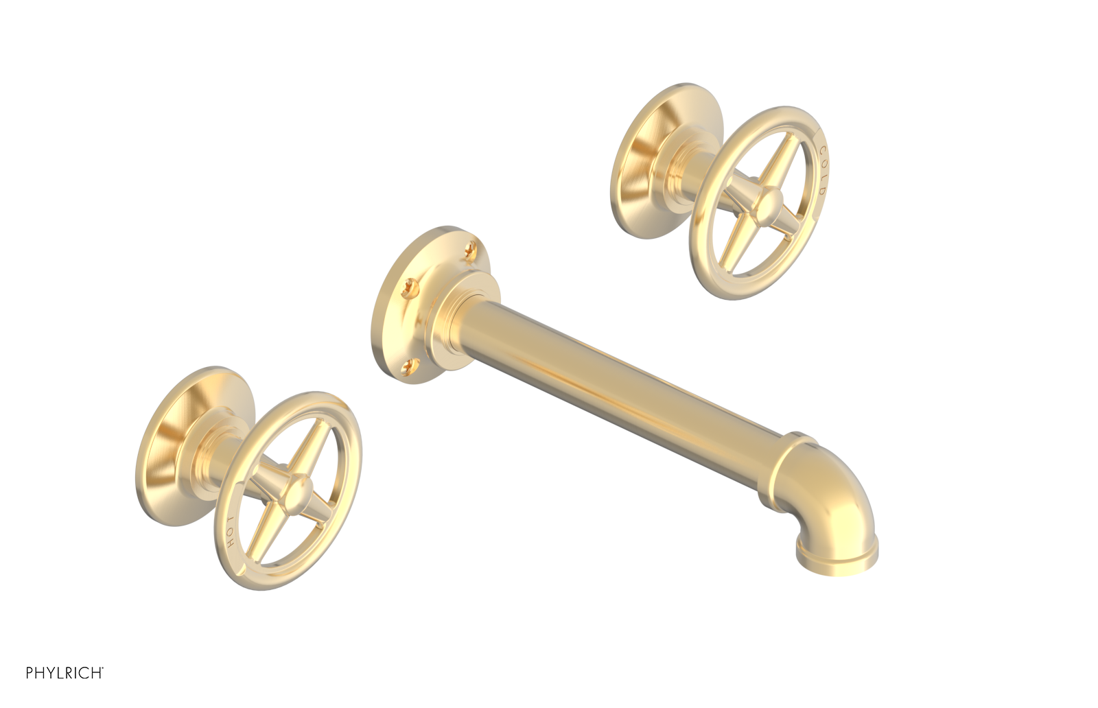 WORKS 2 Wall Lavatory Set - Cross Handles 221-11