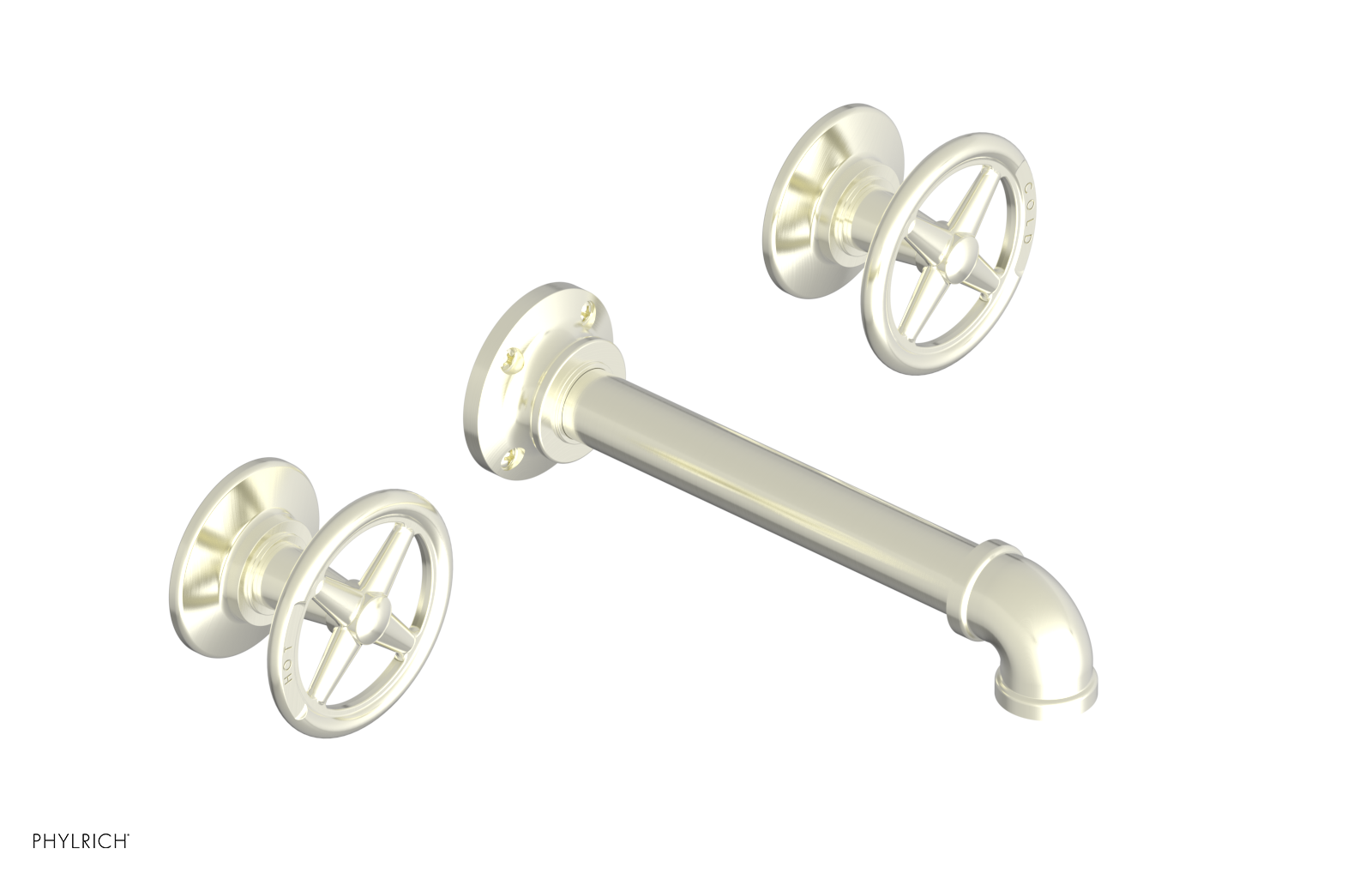 WORKS 2 Wall Lavatory Set - Cross Handles 221-11