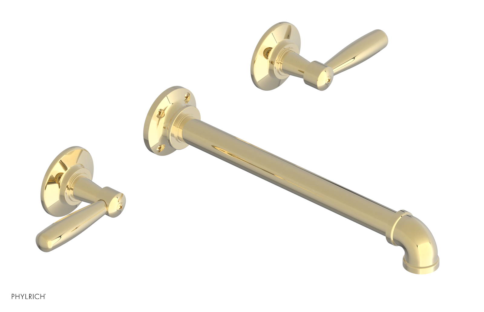 WORKS 2 Wall Lavatory Set 10" Spout - Lever Handles 221-12-10