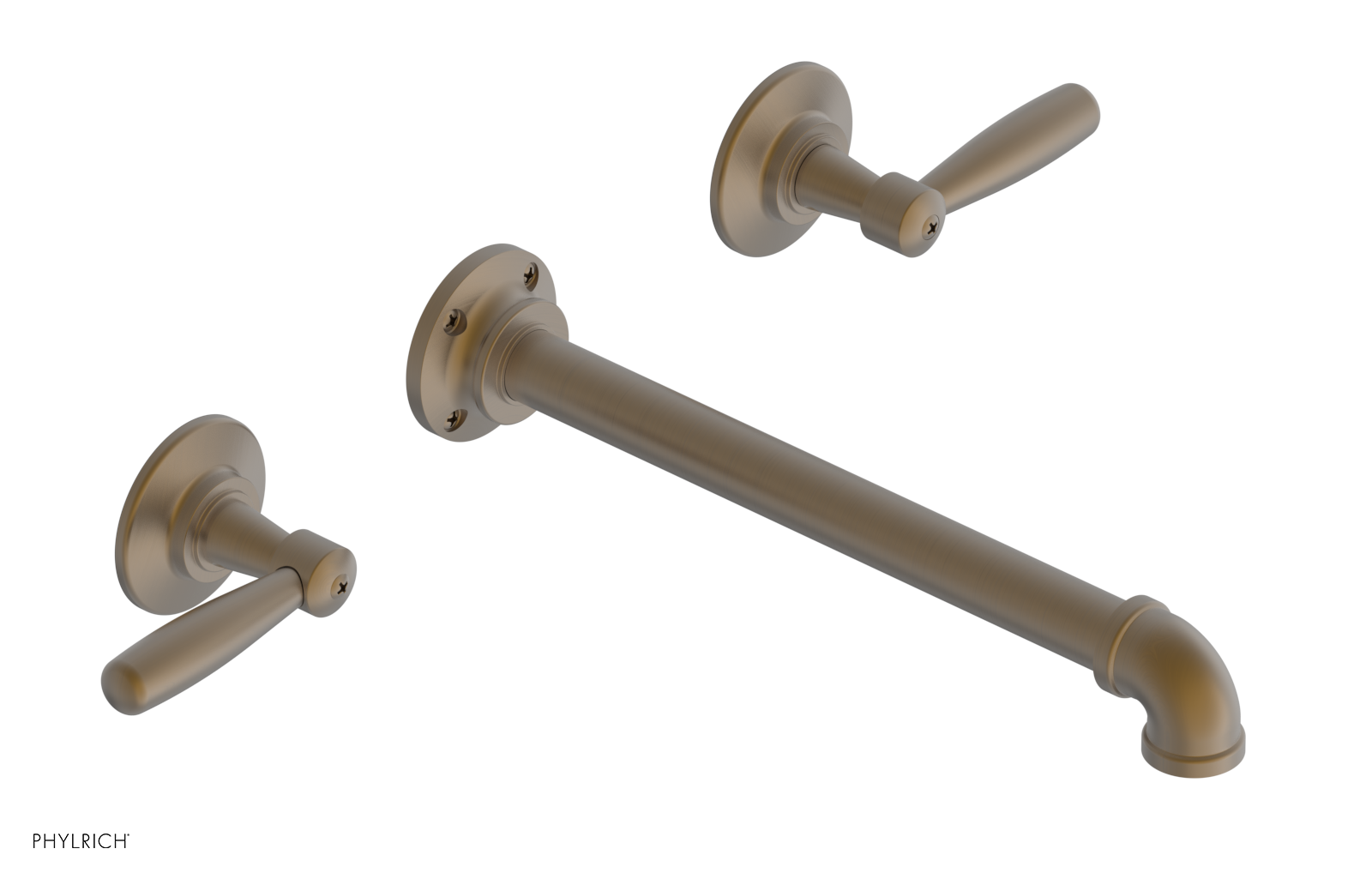 WORKS 2 Wall Lavatory Set 10" Spout - Lever Handles 221-12-10