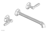 WORKS 2 Wall Lavatory Set 10" Spout - Lever Handles 221-12-10